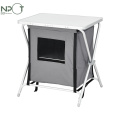 2022 New Trending Aluminum Camping cupboard,folding kitchen cabinet table for Picnic BBQ Cooking